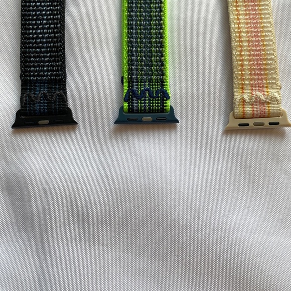 3 Pack Sport Nylon Bands Compatible with Apple Watch - Picture 1 of 6